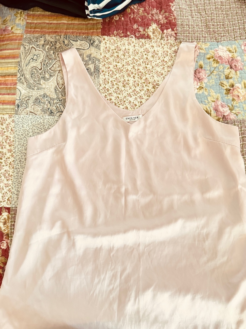 Eloquii Soft Blush Satin V-Neck Camisole